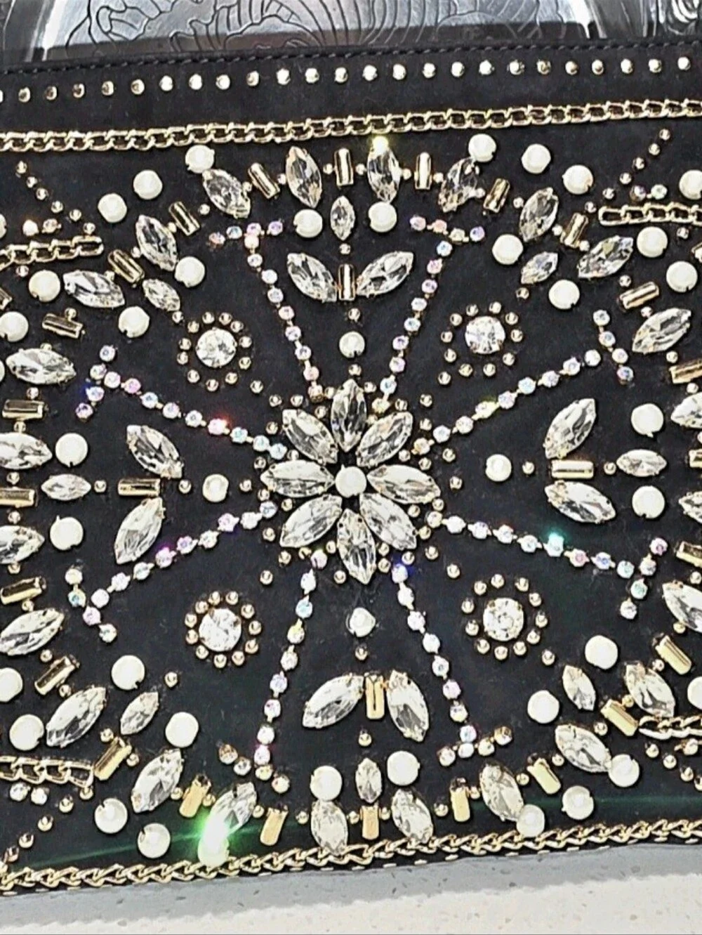 NEW CHICO'S Embellished Black Evening 
